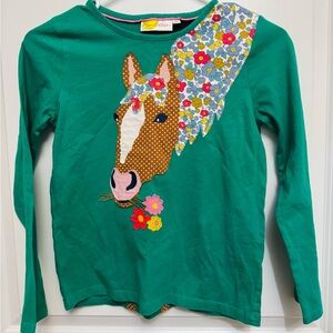Mini Boden appliqué long sleeve top. Worn twice!